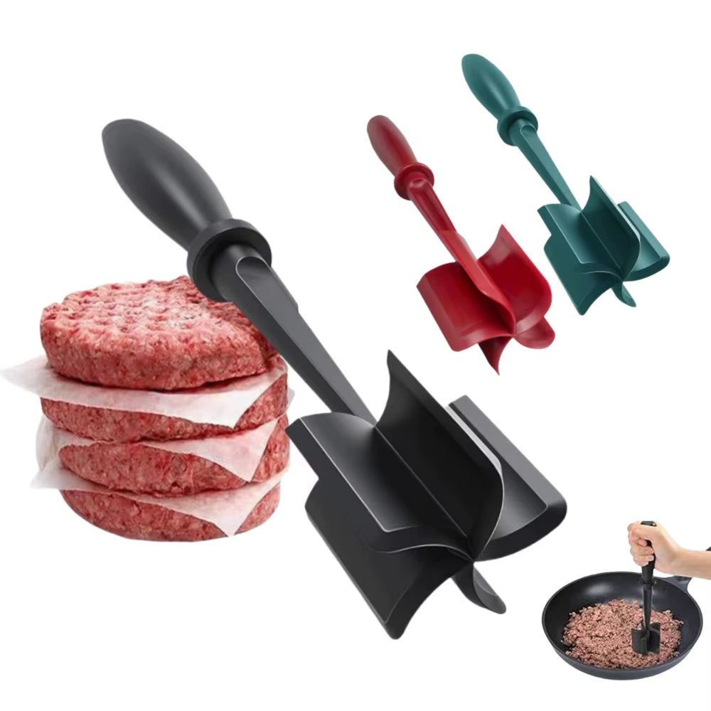 Premium Meat Chopper Heat Resistant Easy-To-Use Meat Masher Grinder for Ground Meat Hamburger Smashing Tasks Kitchen Utensil