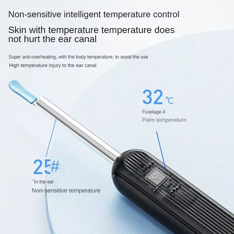 Visual Ear Wax Cleaner with Camera Safe Earwax Removal Endoscope with 5M Camera Luminous Otoscope Ear Cleaning Tools Ear Care